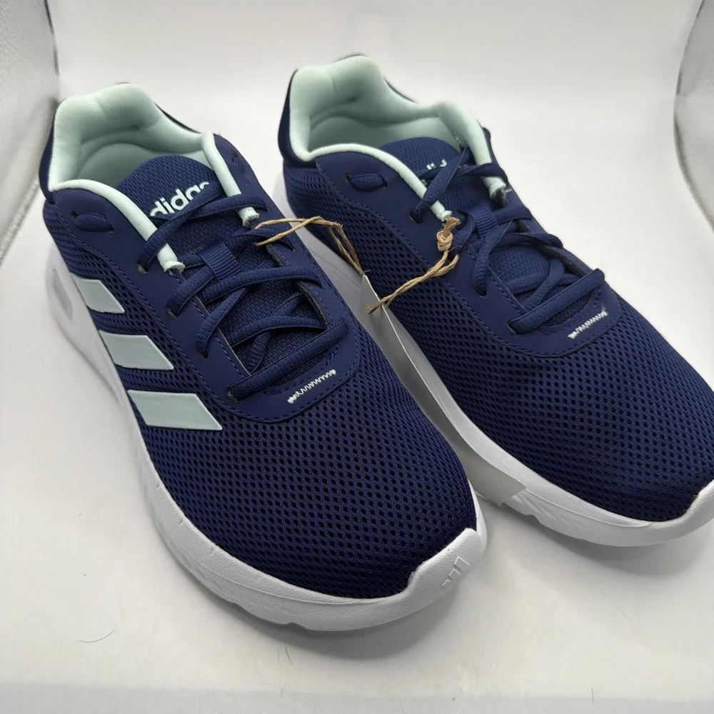 ADIDAS Women's Cloudfoam Pure Running Shoes Size 6 Blue, White & Green. New‎